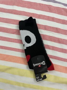 Skelanimals Black Crew Socks for Men
